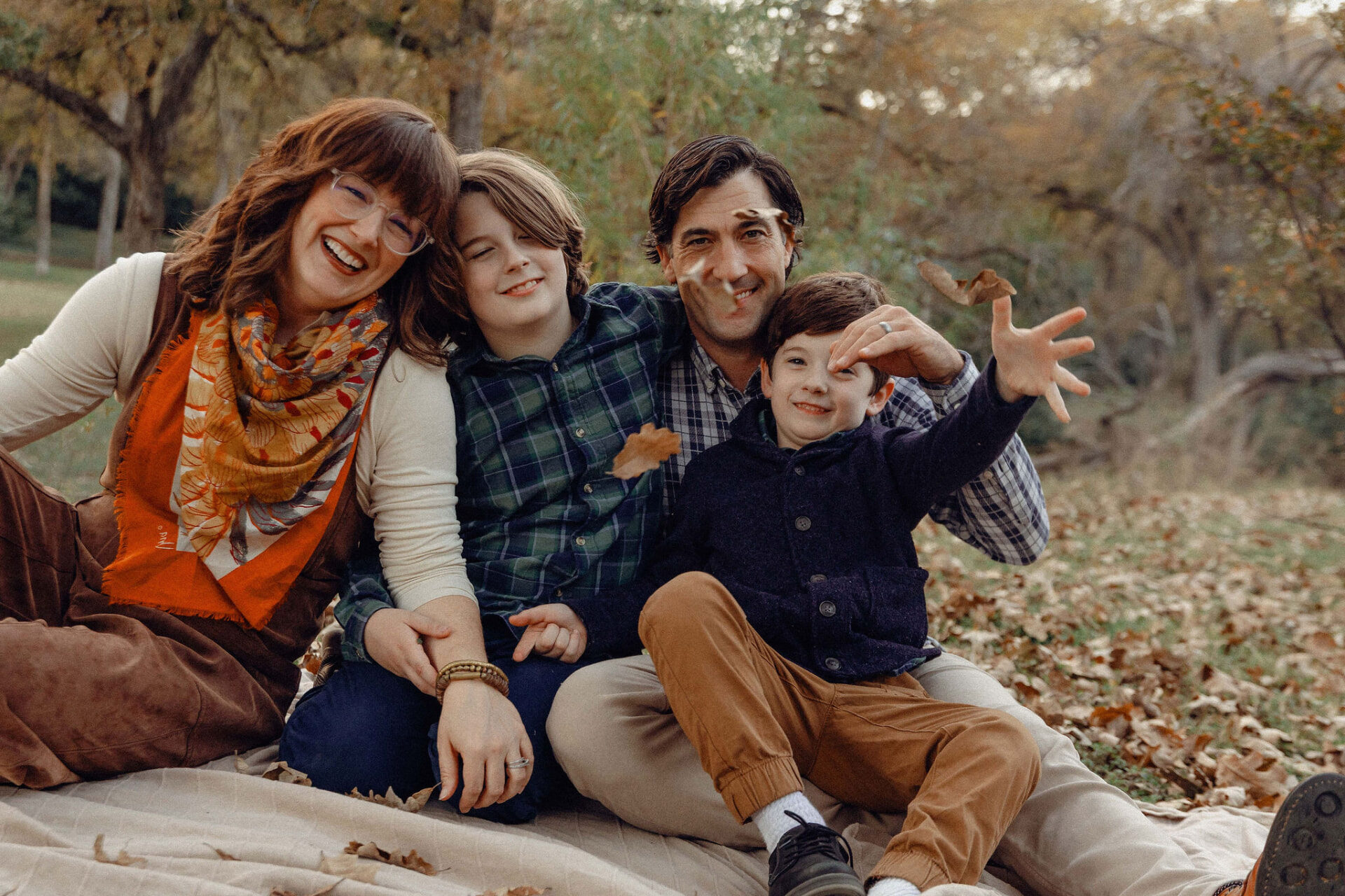 Mark Philpot with his family in Fort Worth